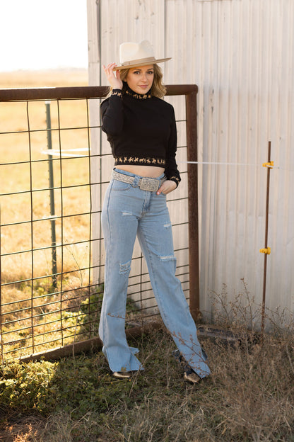 Cowboy Silhouette turtleneck