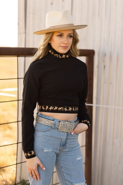 Cowboy Silhouette turtleneck