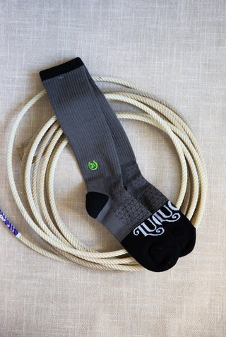 The Cowboy Grey Performance Socks