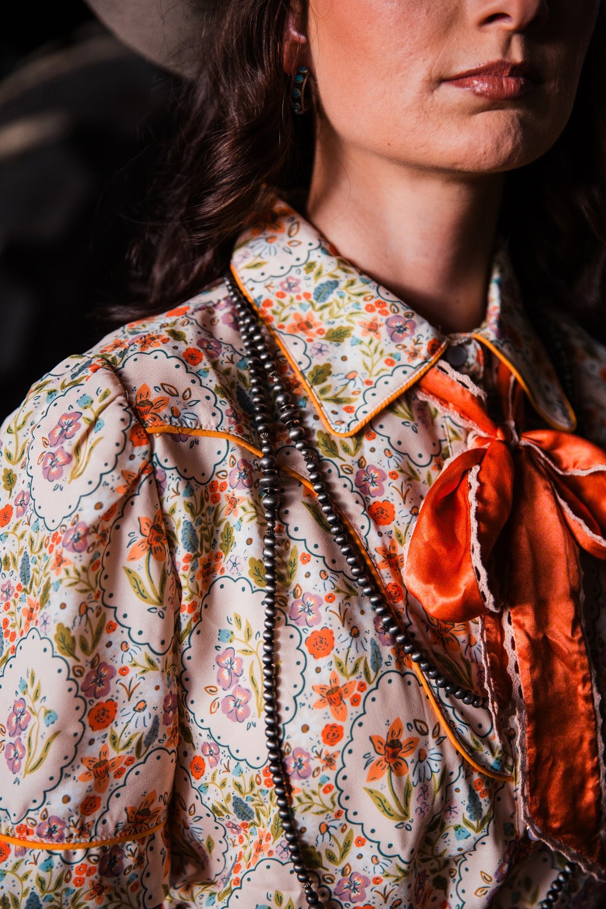 66" Danity Faux Navajo Pearl Necklace