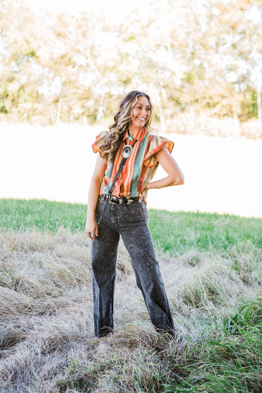 The Honey Black Stone Jean