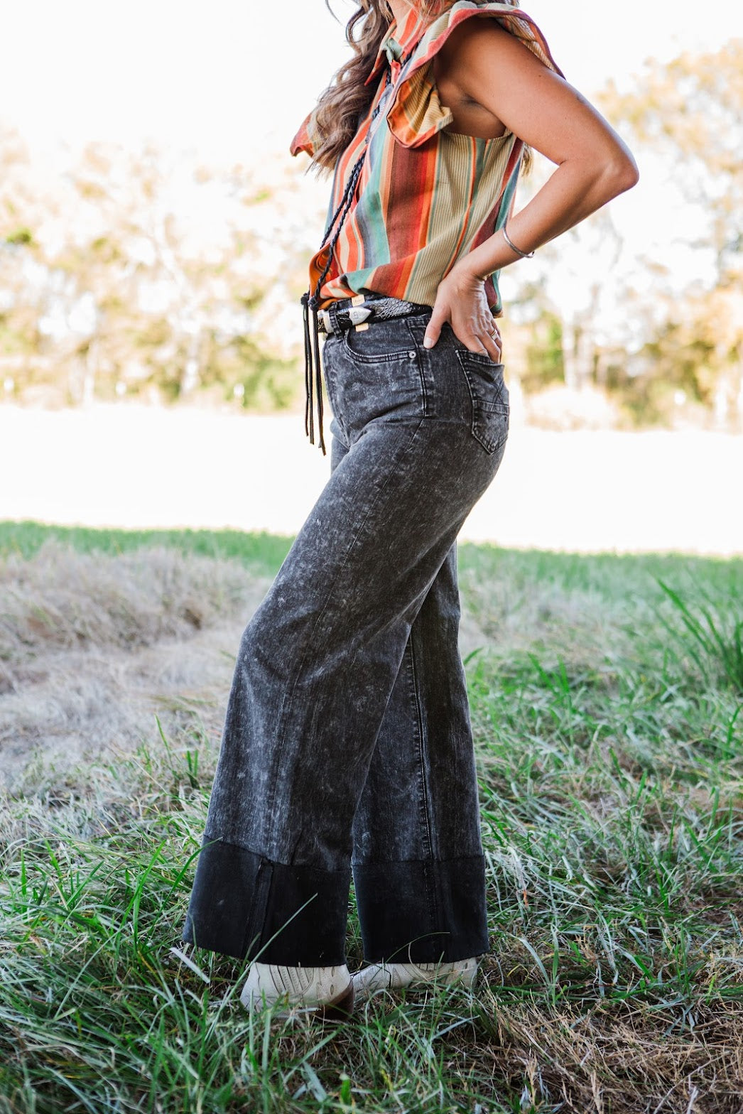 The Honey Black Stone Jean