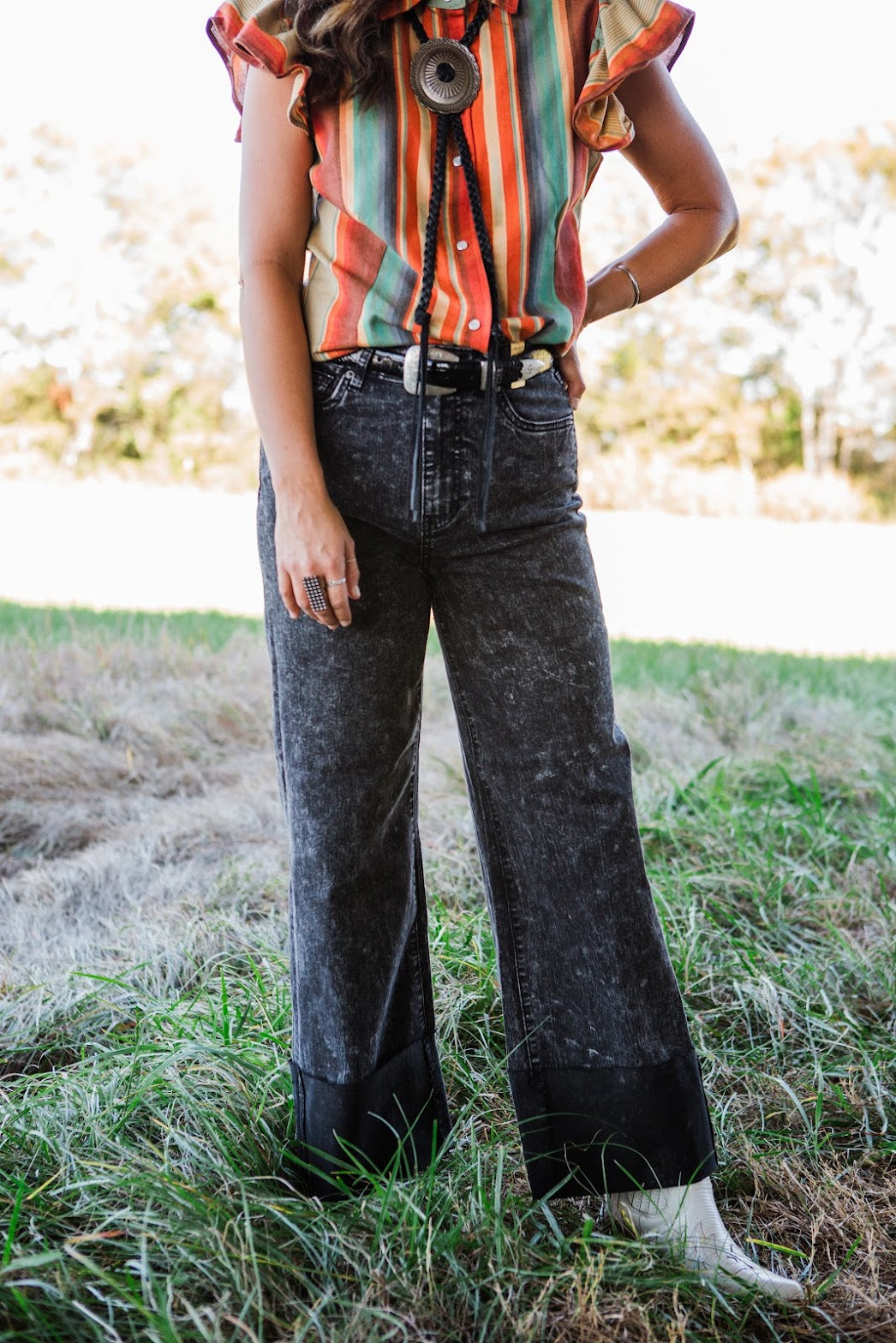 The Honey Black Stone Jean