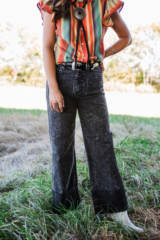 The Honey Black Stone Jean