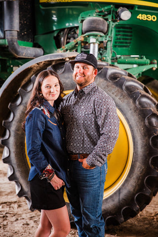 The Connor in Brown Long Sleeve Snap