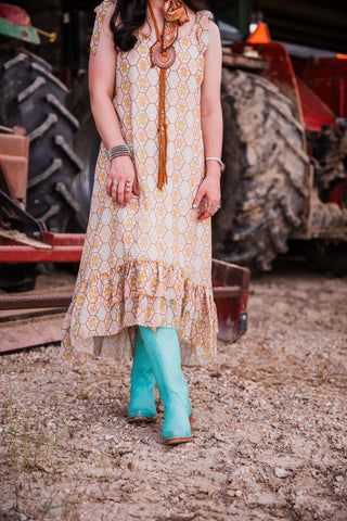 The Lynsey Boot in Tiffany Blue