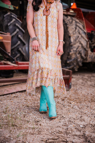 The Lynsey Boot in Tiffany Blue