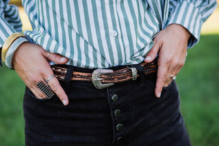 Brown Vintage Tapered Belt