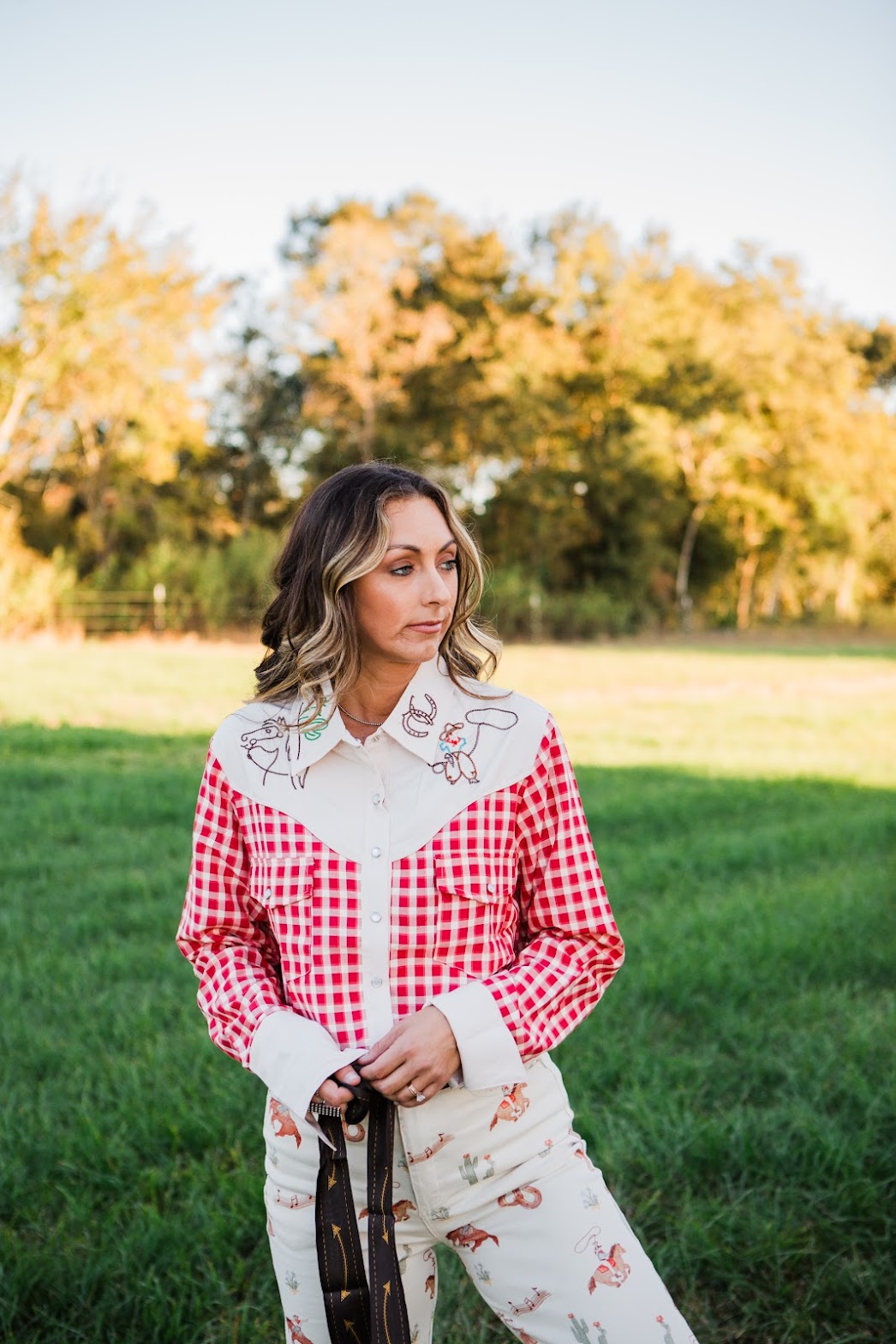 The Gingham Cowboy Top