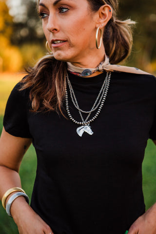 Horse Head Pendant Necklace