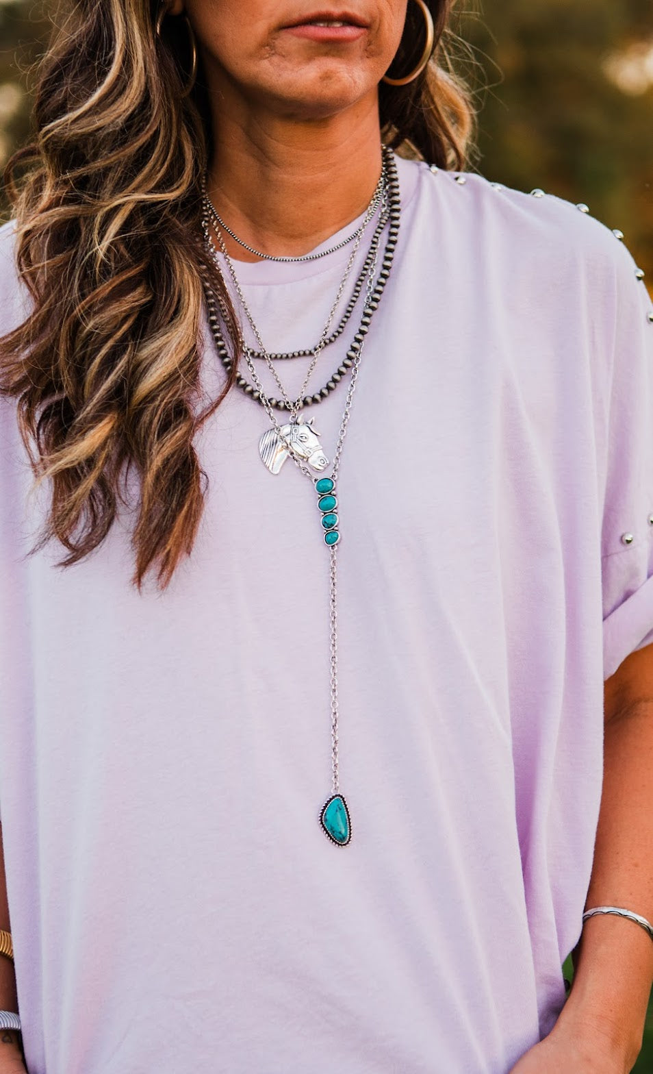 The Juniper Burnished Lariat Necklace