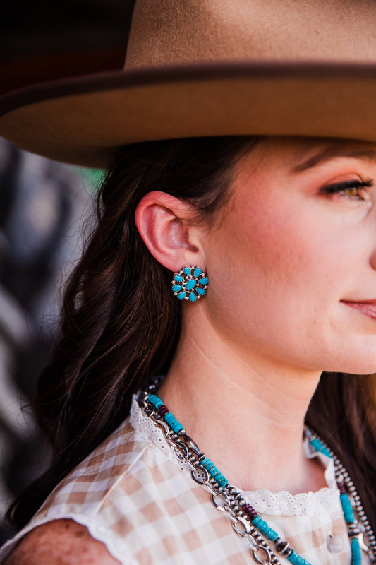 Blue Ridge Cluster Earrings