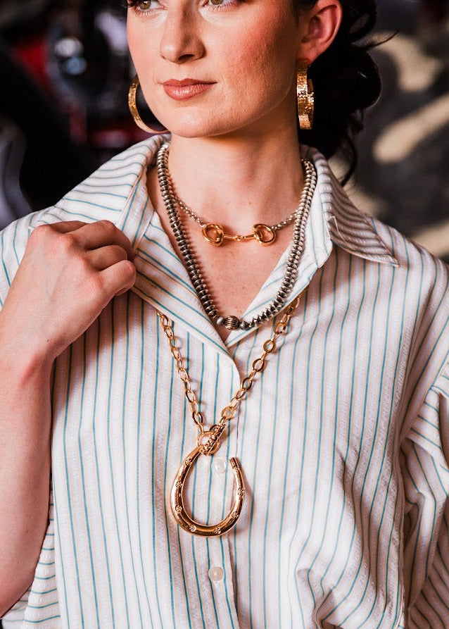 The Jules Stainless Steel Bit Necklace