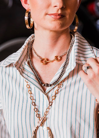 The Jules Stainless Steel Bit Necklace