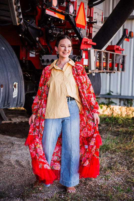 Roses & Rodeos Kimono