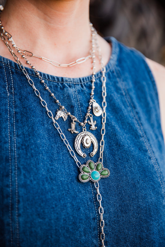 Silver Charm Necklace