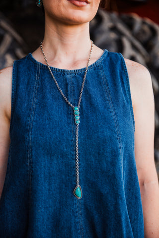 Juniper Burnished Lariat Necklace