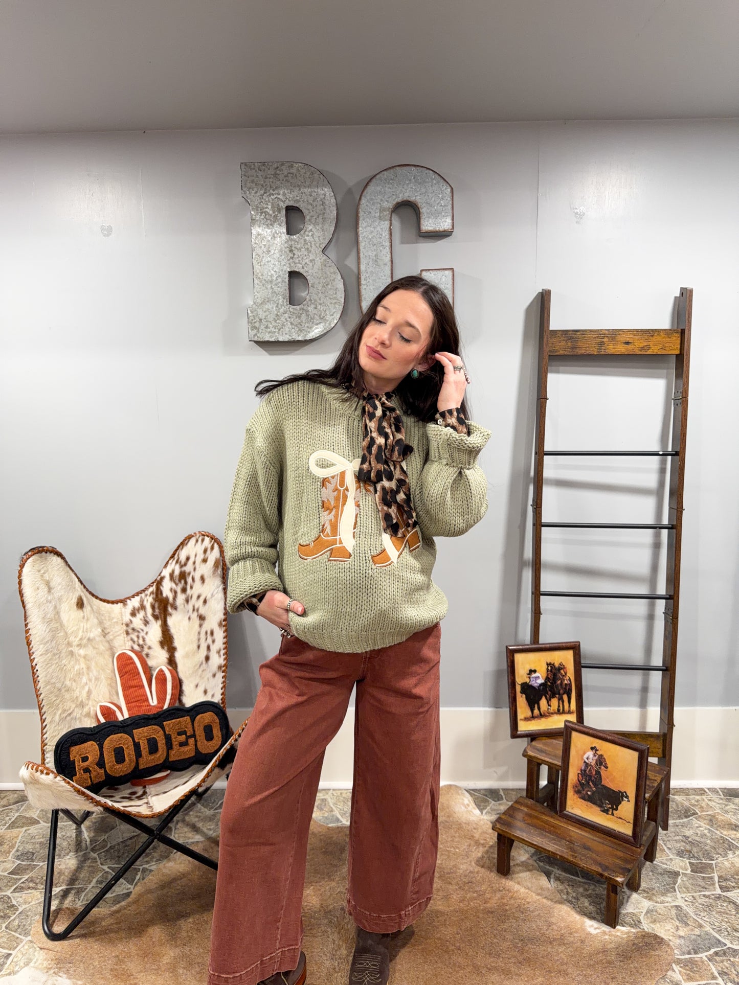 Boot Scootin Sweetheart Sweater