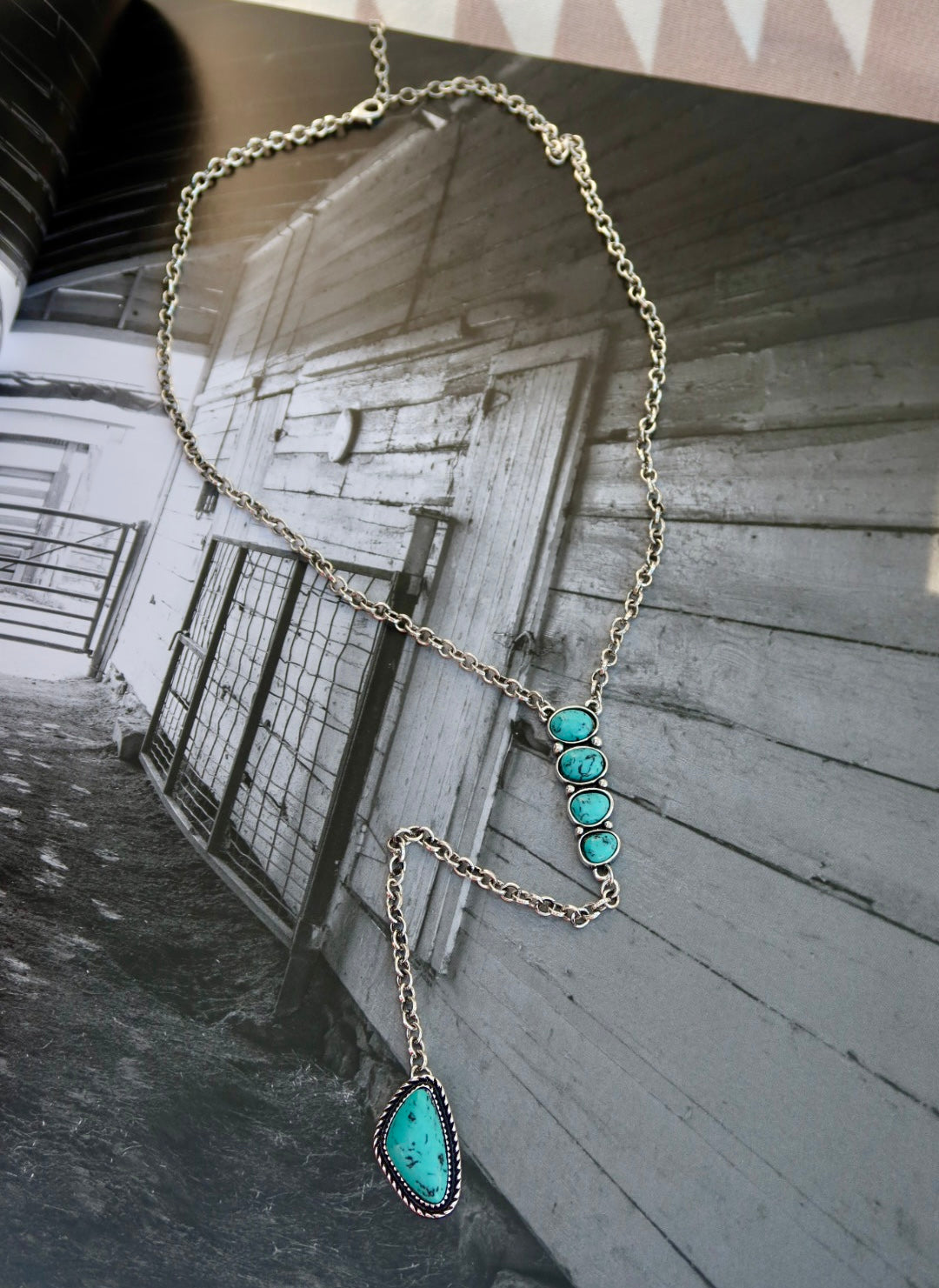 The Juniper Burnished Lariat Necklace