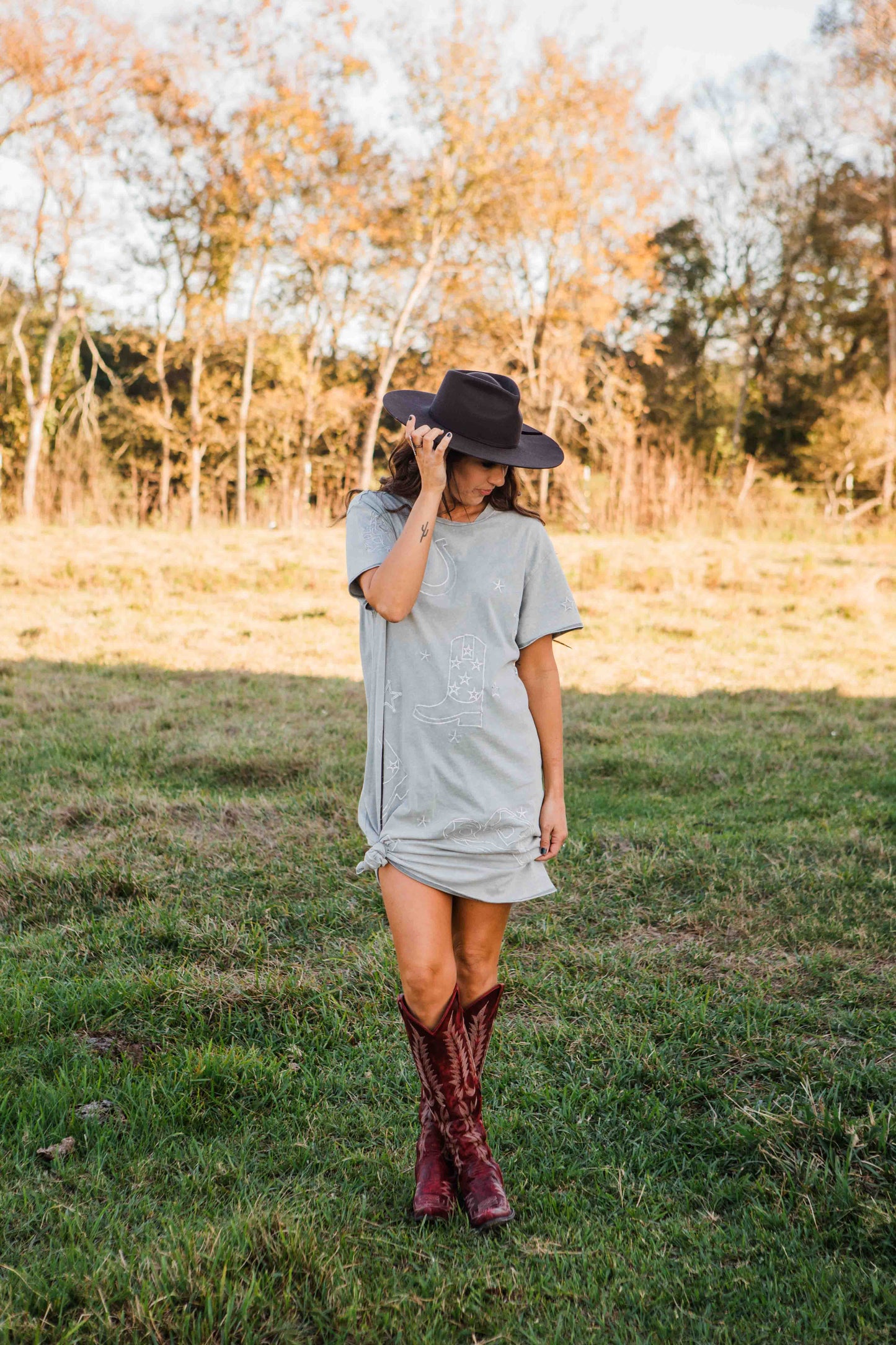 Moonlight Cowboy T-Shirt Dress