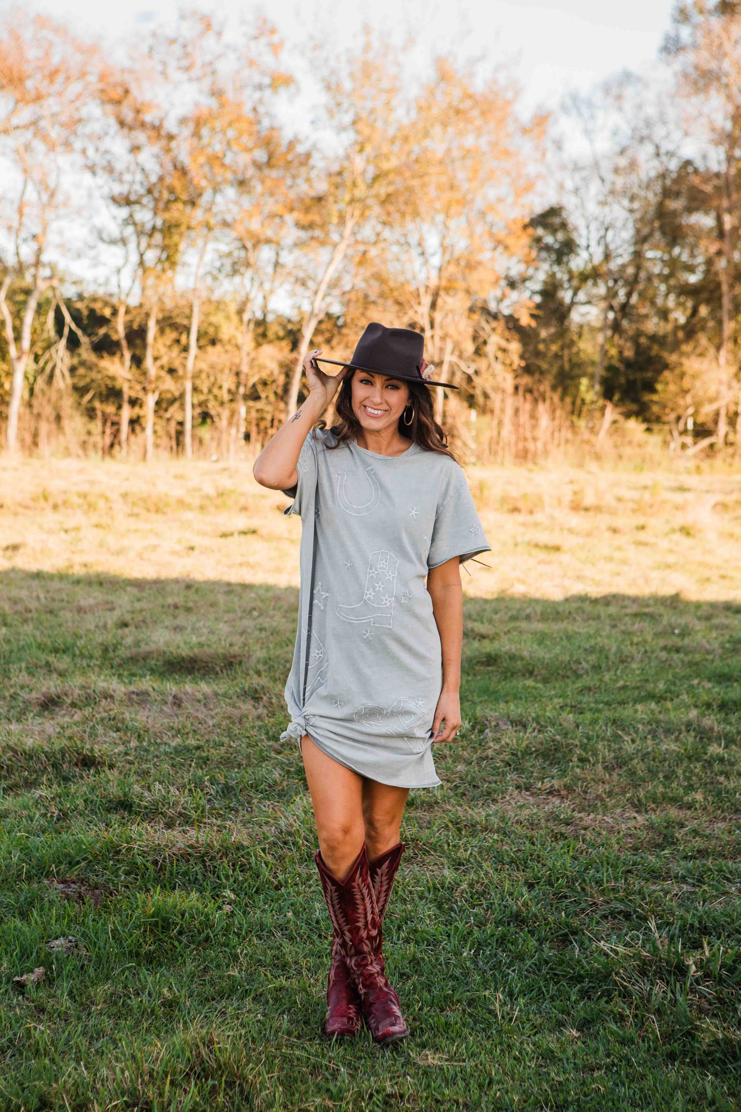 Moonlight Cowboy T-Shirt Dress