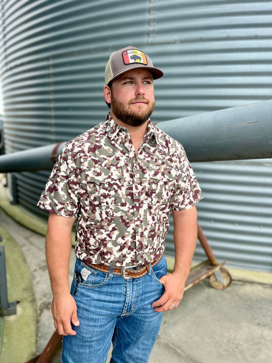 Camo Lite Short Sleeve Snap