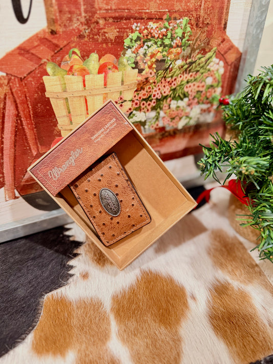 Wrangler Money Clip- Tan