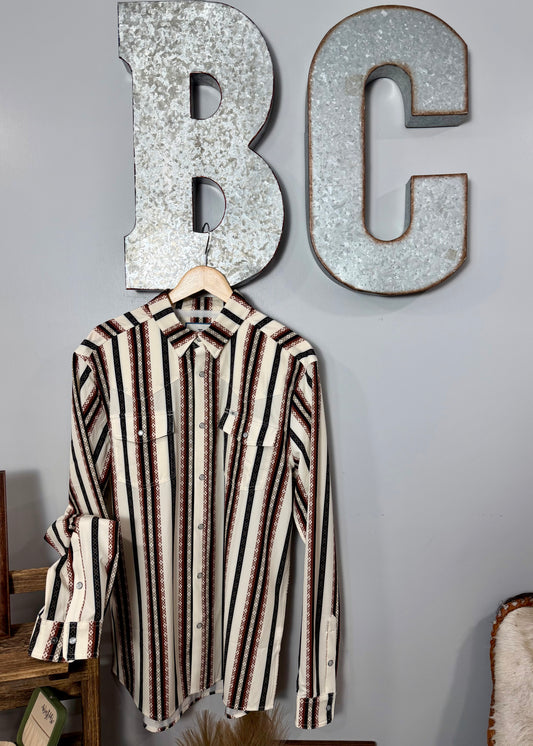 The Wayne Long Sleeve Snap