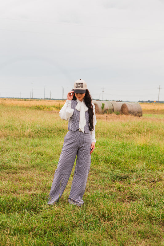 The Georgina Gingham Pant Set