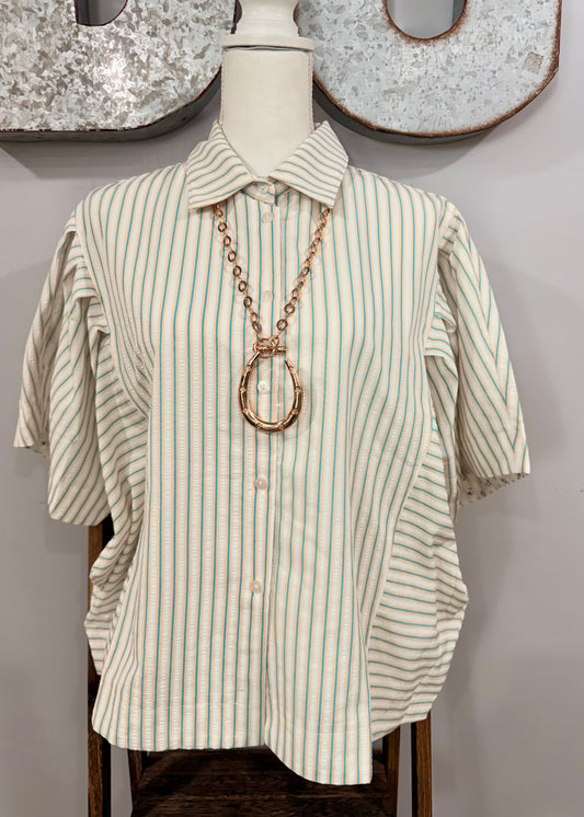 The Outlaw Seersucker Top