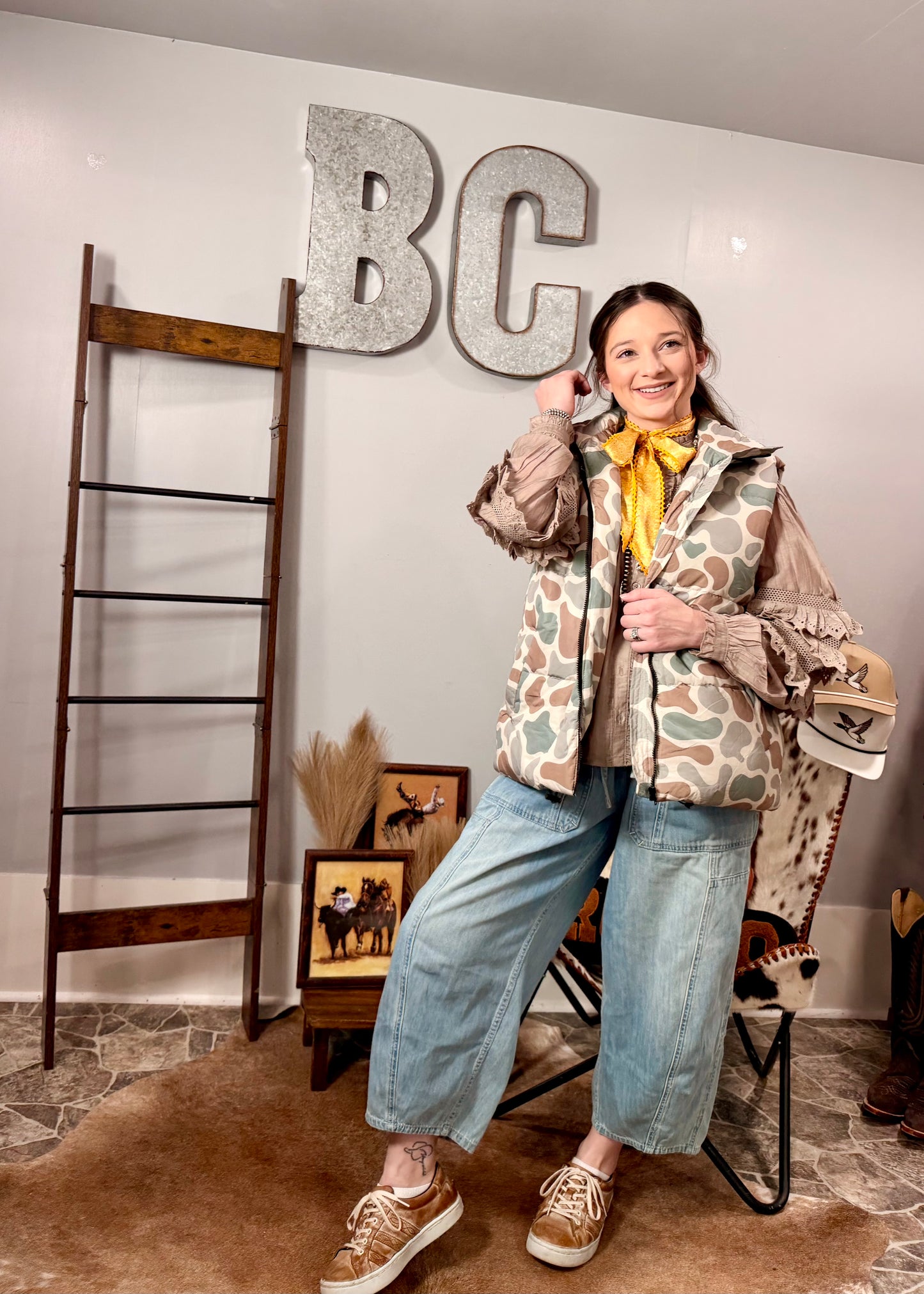 The Camo Grit Puffer Vest