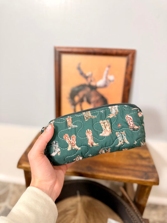 Thunderbird Boots Emerald Quilted Small Tools Bag