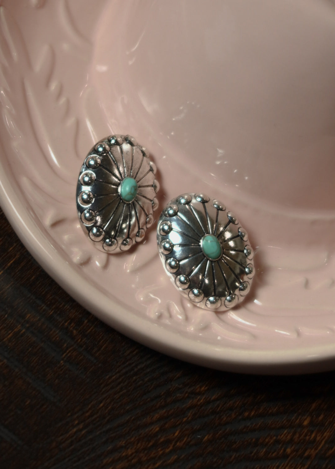 Rowdy Concho Post Earring