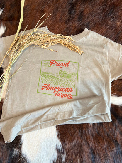 Proud American Farmer- Youth tee