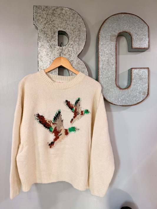 The Flock Sweater in Cream