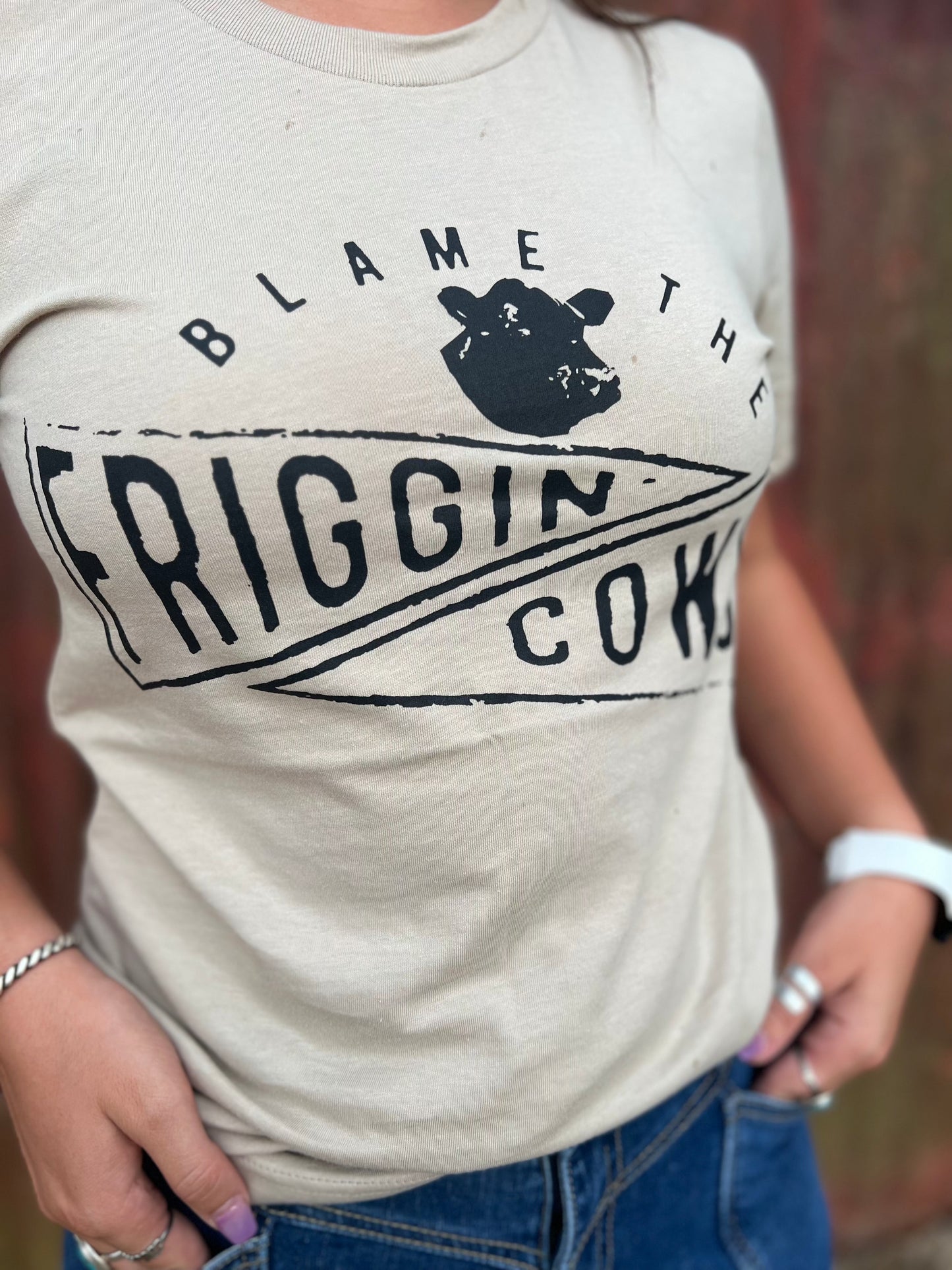 Blame the Friggin’ Cows tee- M, L