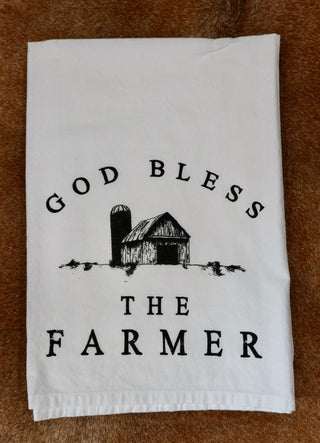 God Bless the Farmer Kitchen Towel