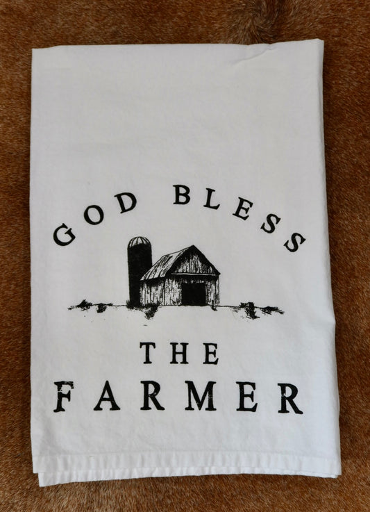 God Bless the Farmer Kitchen Towel