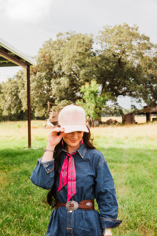 MAMA Trucker Hat in Light Pink
