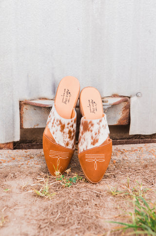 Kendall Mule, Genuine hair-on-hide upper