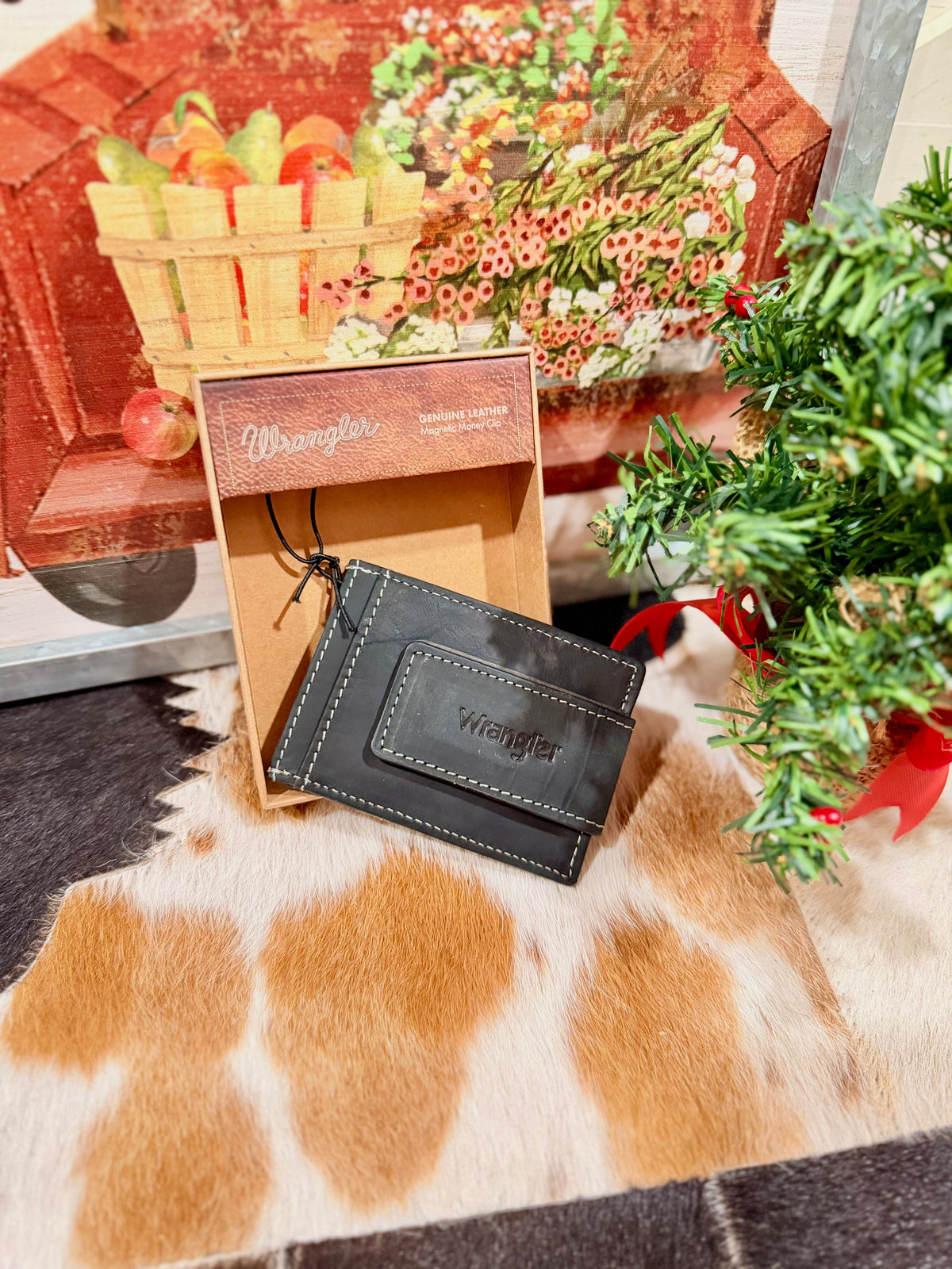 Wrangler Bootstitch Wallet- Black