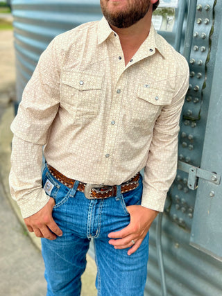 The Collin Pearl Snap Long Sleeve Shirt