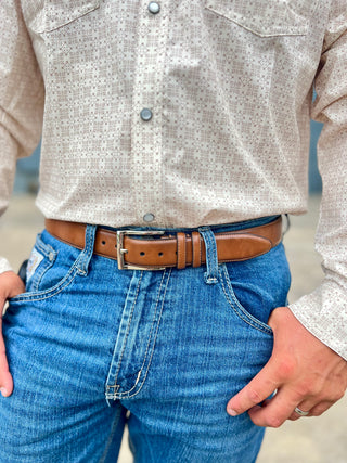 Danbury Golfer Belt - Leather Golfer Belt for Men