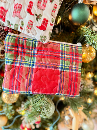 Christmas Plaid Quilted Bag
