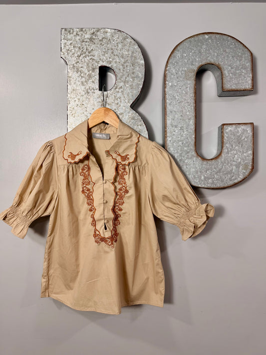 The Sarah Embroidered Top