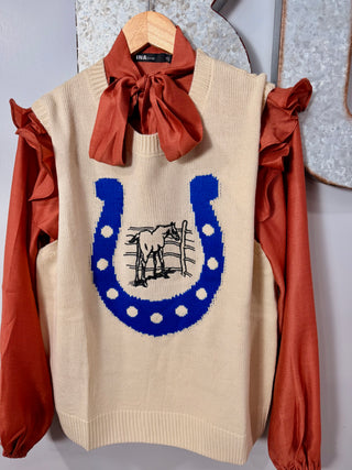 Get Lucky Oversized Sweater Vest