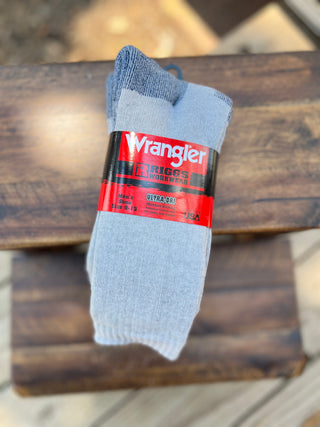 Wrangler Riggs Workwear Gray Crew Socks