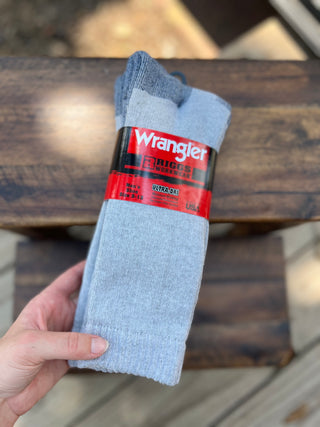 Wrangler Riggs Workwear Gray Crew Socks