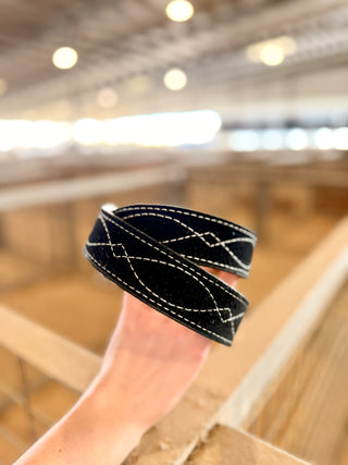 Black Suede Belt