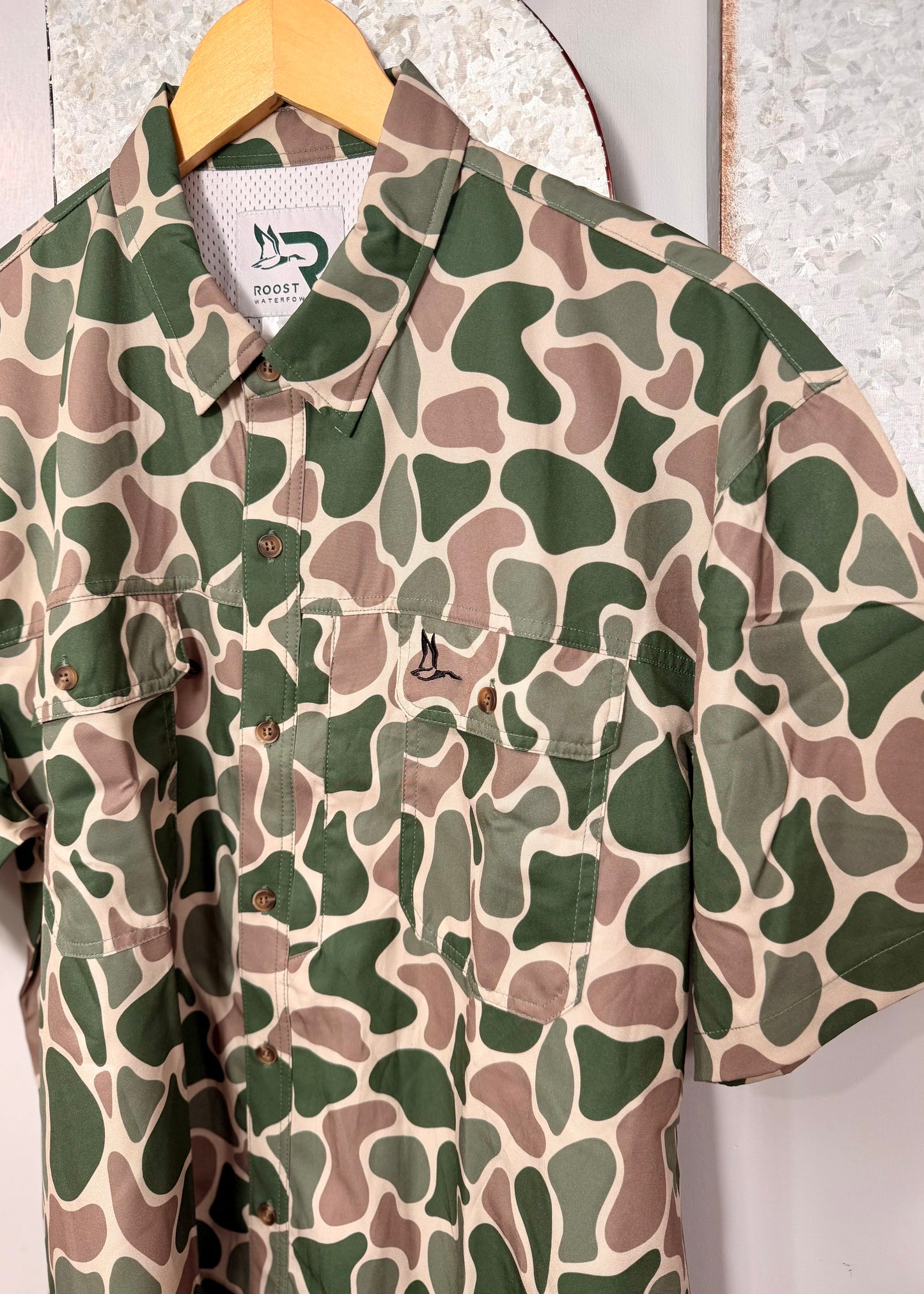Roost Camo Button Down Shirt
